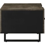  Stolić za kavu crni 100 x 54 x 40 cm od masivnog drva manga Crna | Shoptok.si
