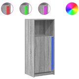 Maison Chic Komoda - Predalnik z LED siva sonoma 42,5x34x100 cm inženirski les, (21719580) Cene