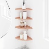  Lebdeća polica s policom 4 pcs Ružičasta 24 x 24 x 2 cm | shoptok.hr