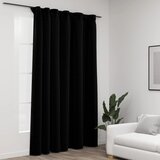 vidaXL Zavjese za zamračivanje s kukama crne 290 x 245 cm | shoptok.hr