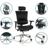 MID.YOU Pisarniški Stol Ergo-u2 L, Črna | Shoptok.si