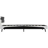  Posteljni okvir LED črno umetno usnje 90x200 cm | Shoptok.si