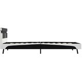  Za krevet od umjetne kože s LED svjetlom crni 90 x 200 cm | shoptok.hr