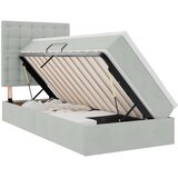  s madracem i skladištem Svijetlo siva 90 x 190 cm Baršun | shoptok.hr