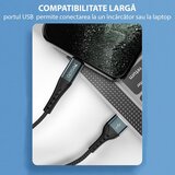Yesido - Podatkovni kabel (CA-62) - USB na Lightning, 2,4 A, 1,2 m - crni | shoptok.hr