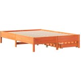 vidaXL Okvir kreveta bez madraca voštano smeđi 120x200 cm od borovine | shoptok.hr