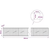  Gabion s žicom debljine 5 mm i mrežom 10x10 cm 500x10x50 cm - 10 cm 50 cm 500 cm | shoptok.hr