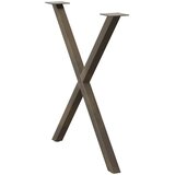  Noge za blagovaonski stol u obliku slova X, 2 kom, prirodni čelik, 70 x (72-73) cm, čelik | Eponuda.ba