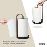 Umbra Črno leseno stojalo za papirnate brisače ø 17 cm Bellwood – | Shoptok.si