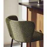 Kave Home Temno zelen oblazinjen barski stol (višina sedeža 65 cm) Ciselia – | Shoptok.si