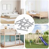  Namještajni vijci 1600 pcs Srebrno Čelik | shoptok.hr