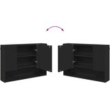  Set namještaja za kupaonicu 2 kom. Crna 76,5 x 35 x 64 cm | shoptok.hr