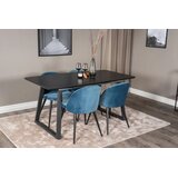 Venture Home Velvet blagovaonska stolica, plava, set od 2 | shoptok.hr