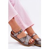 Maciejka Ladies leather sandals on platform | shoptok.hr