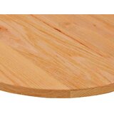 vidaXL Stolna ploča svjetlosmeđa 80x40x2 cm ovalna masivna hrastovina | shoptok.hr