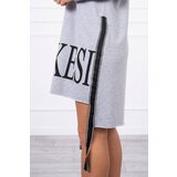 Kesi Dress with hood and print gray | shoptok.hr