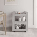  Kolica siva boja hrasta 60x45x80 cm konstruirano drvo | shoptok.hr