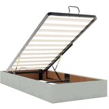 vidaXL Otomanski posteljni okvir z vzmetnicami siv 180x200cm žamet | Shoptok.si