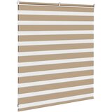Zebra zavjesa Pješčano smeđa 120x100 cm Širina tkanine 115,9 cm Poliester | Shoptok.si