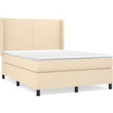  The Living Store Box spring postelja z vzmetnico krem 140x190 cm blago - Box Spring Postelja, (21501244) | Shoptok.si