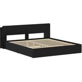  Okvir kreveta s pohranom Crna 200 x 200 cm Konstruirano drvo - Crna 200 x 200 cm bez središnje police | shoptok.hr