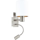 Eglo pasteri zidna/2, e27, led 3,5w, nikl-mat, bela-bakar 9KDNMX9 Eglo pasteri zidna/2, e27, led 3,5w, nikl-mat, bela-bakar 9KDNMX9 Slike