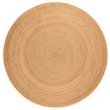 Hanse Home Obostrani okrugli tepih od jute u prirodnoj boji ø 100 cm Braided Gold – Cijene