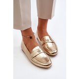 EVENTO Women's Flat Heel Loafers Gold Sylvaine | Shoptok.si