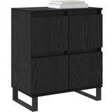 vidaXL s pohranom s vratima Crna 60 x 35 x 70 cm Konstruirano drvo | shoptok.hr
