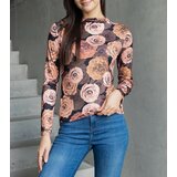 UR/CEO Dark beige printed blouse Amaya | ePonuda.com