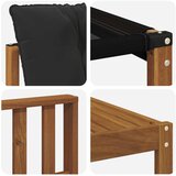  Set vanjskih sofa 6 kom. Prirodna i crna | shoptok.hr