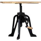  Bočni stolić od masivnog drva manga i željeza 60 x (46 - 63) cm | Eponuda.com