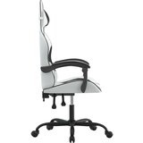  Gaming stol bela in črna umetno usnje, (21377843) | Shoptok.si