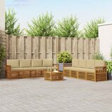  Set vanjskih sofa 9 kom. Prirodna i bež | shoptok.hr