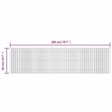  Vrtna staza 200 x 50 cm od masivnog bagremovog drva | shoptok.hr