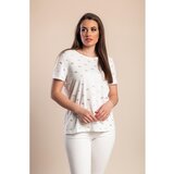 Fenzy Plus Size Majica S Potiskom, Bela | Shoptok.si
