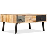 The Living Store Klubska mizica iz trdne predelane tikovine 90x65x40 cm - Klubska Mizica, (21574506) Cene