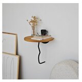 Hanah home zidna polica leo black oak