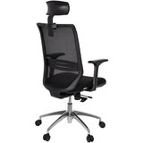 MID.YOU VRTLJIVI STOL umetna masa, tekstil črna | Shoptok.si