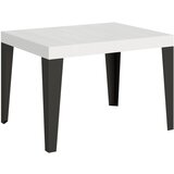 Itamoby   Flame (80x120/204 cm) - bela, barva nog: antracit - raztegljiva jedilna miza, (20842462) | Shoptok.si