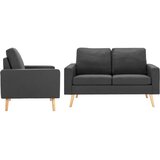  2-dijelni set sofa od tkanine tamnosivi | Eponuda.com