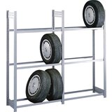 hofe regal za pnevmatike, višina regala 3000 mm, osnovni regal, šxg 1060 x 435 mm | Shoptok.si