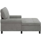  Ležaljka s jastukom Svijetlo siva 91 x 157 x 91 cm Baršun | Eponuda.com