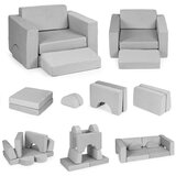 ECO TOYS DIY modularna sofa sa 8 jastuka - siva Cijene