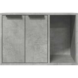 vidaXL kutija z mačji pijesak boja betona 60x40x40cm konstruirano drvo | shoptok.hr