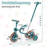  Dječji tricikl 4 u 1 - zeleni | shoptok.hr