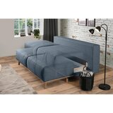 Dieter Knoll BOXSPRING ZOFA, modra, siva tekstil | Shoptok.si