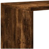 vidaXL Pregrada s knjižno omaro 3-nadstr. dimljen hrast 123x29x123 cm | Shoptok.si