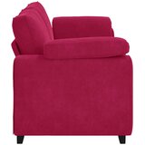  Trosjed Kauč Vinsko Crvena 220x77x82 cm Baršun | shoptok.hr