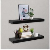  Plutajuće zidne police 2 kom crne 40 x 20 x 3 8 cm | shoptok.hr